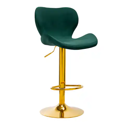 ⁨Bar stool QS-B15 velvet green⁩ at Wasserman.eu