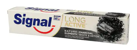 ⁨Signal Long Active Pasta do zębów Charcoal 75ml⁩ w sklepie Wasserman.eu