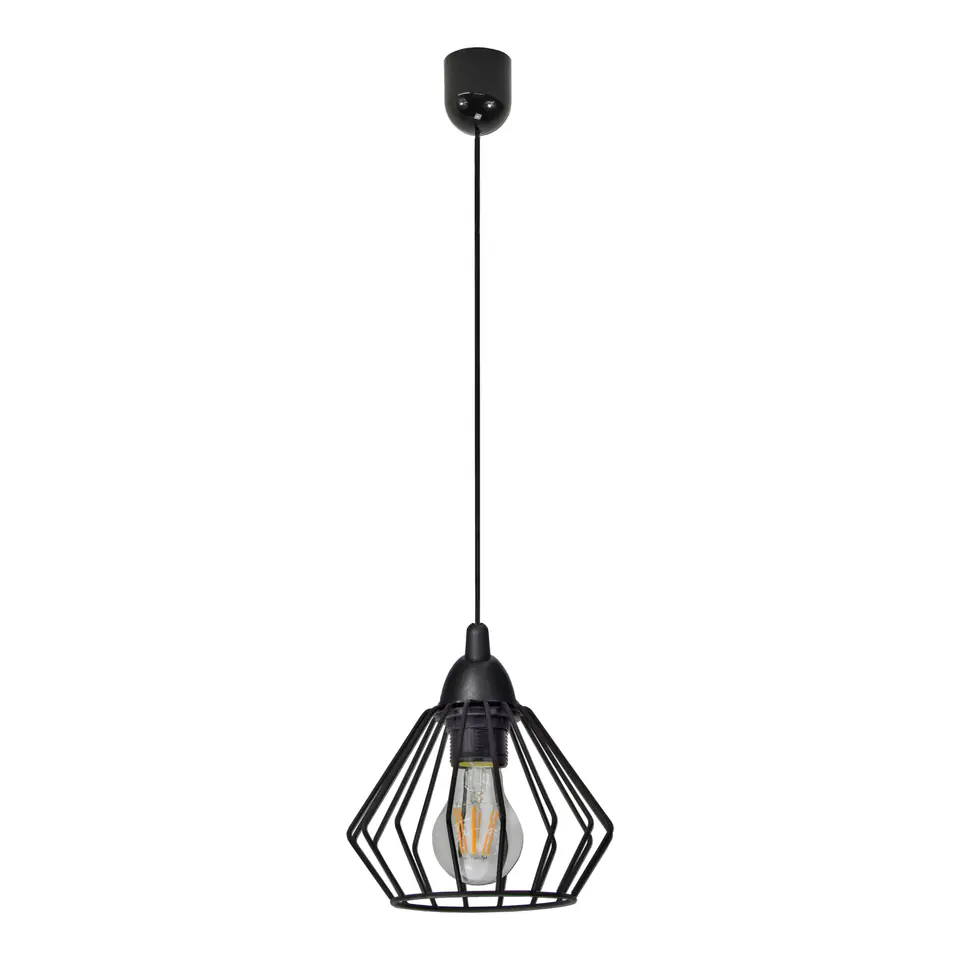 ⁨WAYA lampa wisząca, moc max. 1x60W, E27, czarna⁩ w sklepie Wasserman.eu