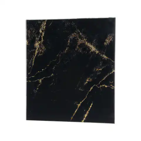 ⁨Panel szklany, Uniwersalny, kolor granit czarno/złoty połysk⁩ w sklepie Wasserman.eu