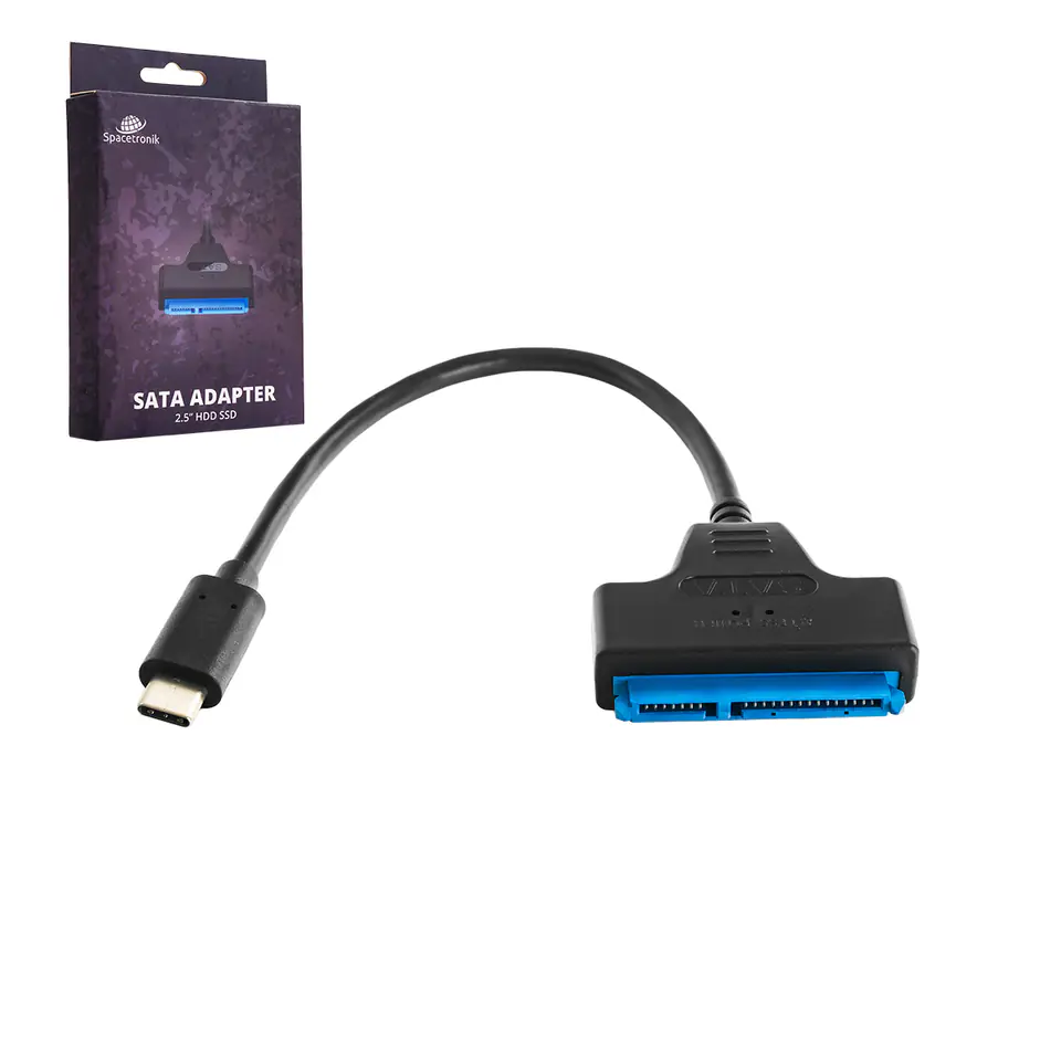 Adapter przejściówka SATA III na USB-C HDD SDD w sklepie Wasserman.eu