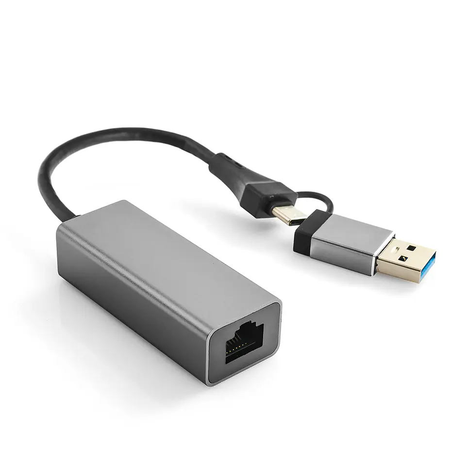 ⁨Karta LAN 1 Gigabit adapter USB-C USB 3.0 na RJ45⁩ w sklepie Wasserman.eu