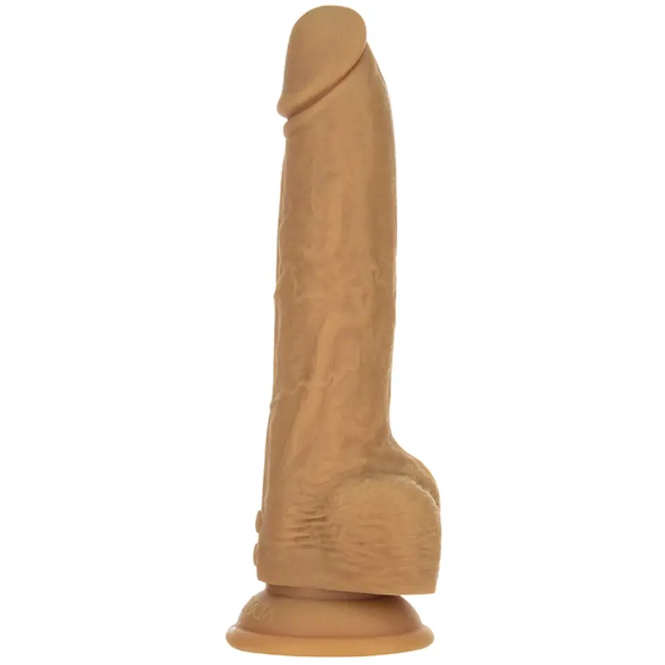 ⁨Pulsator - Naked Addiction Thrusting Dong with Remote 23 cm Caramel⁩ w sklepie Wasserman.eu