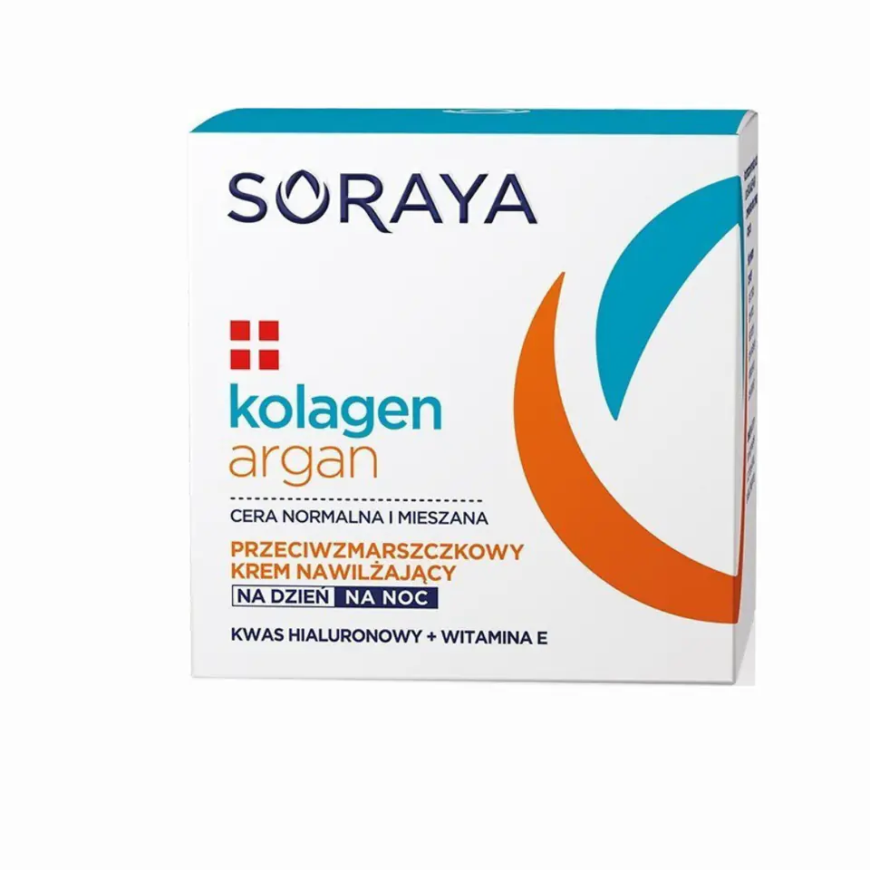 ⁨Soraya Kolagen Argan Krem nawilżający przeciwzmarszczkowy na noc 50ml⁩ w sklepie Wasserman.eu