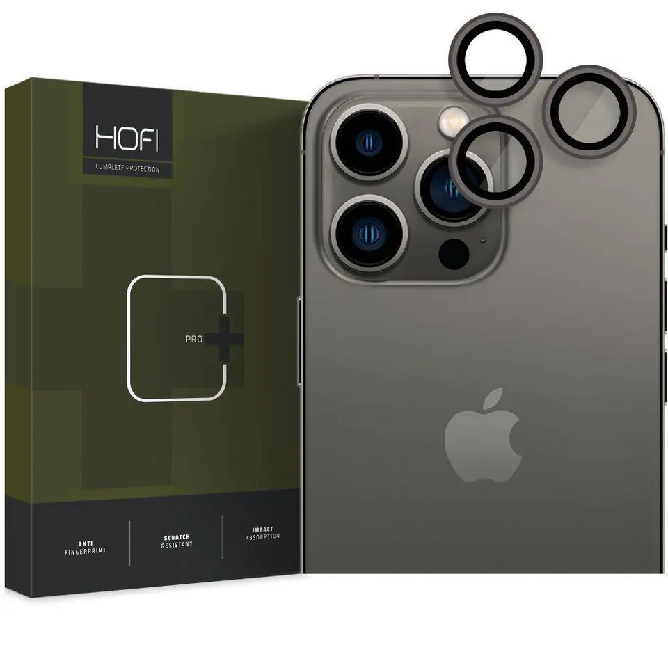 Osłona Aparatu APPLE IPHONE 15 PRO / 15 PRO MAX HOFI AluCam Pro+ czarne w sklepie Wasserman.eu