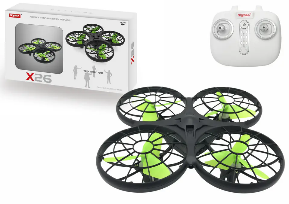 ⁨Zdalnie Sterowany Dron X26 SYMA Czarny⁩ w sklepie Wasserman.eu