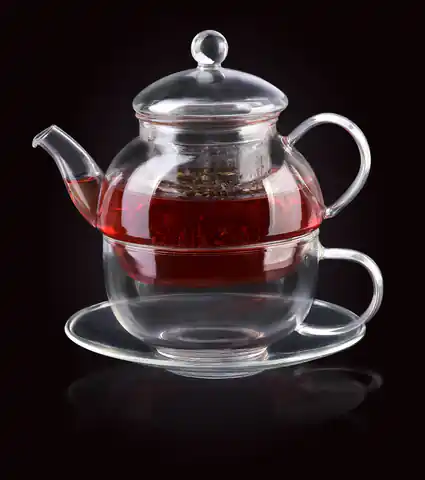 ⁨PETER Tea for one dzbanek z filiżanką 350ml/420ml 13,5x18xh15cm⁩ w sklepie Wasserman.eu