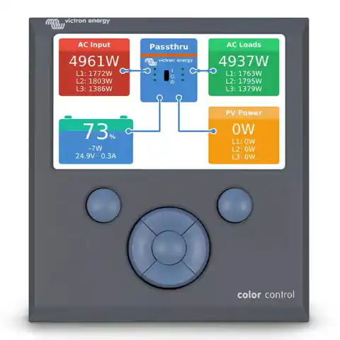 ⁨Victron Energy Panel Color Control GX⁩ at Wasserman.eu