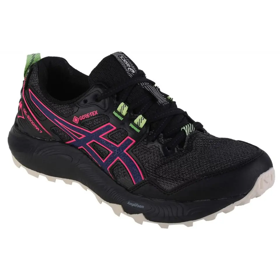 ⁨Buty Asics Gel-Sonoma 7 GTX W 1012B414 (kolor Szary/Srebrny, rozmiar 37.5)⁩ w sklepie Wasserman.eu