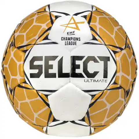 ⁨Piłka Select Champions League Ultimate Official EHF Handball (kolor Złoty, rozmiar 2)⁩ w sklepie Wasserman.eu