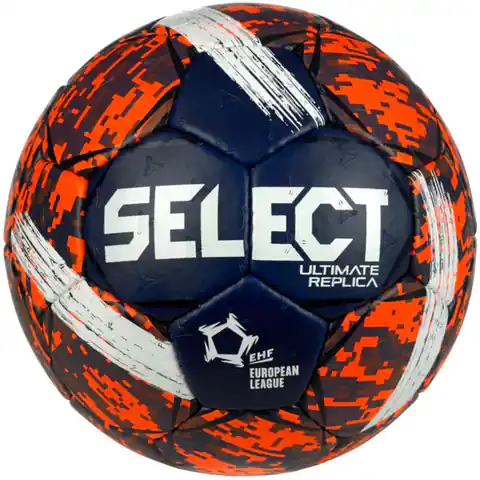 ⁨Piłka Select European League Ultimate Replica EHF Handball (kolor Granatowy, rozmiar 3)⁩ w sklepie Wasserman.eu