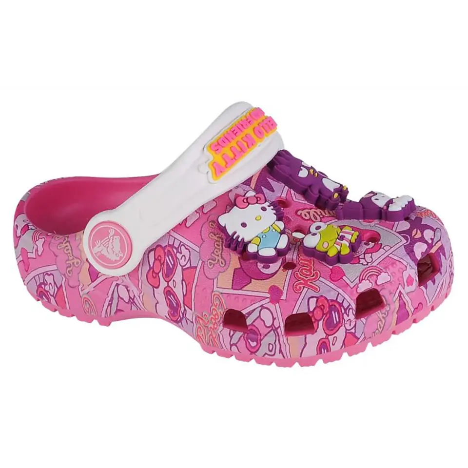 ⁨Klapki Crocs Hello Kitty and Friends Classic Clog Jr (kolor Różowy, rozmiar 19/20)⁩ w sklepie Wasserman.eu