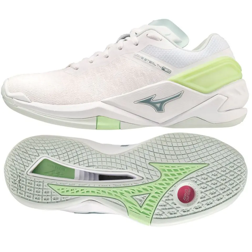 ⁨Buty do piłki ręcznej Mizuno Wave Stealth Neo W (kolor Biały, rozmiar 42 1/2)⁩ w sklepie Wasserman.eu