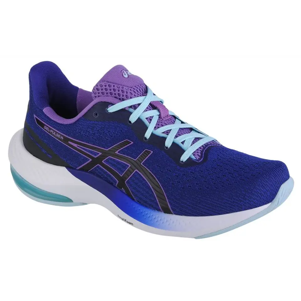 ⁨Buty Asics Gel-Pulse 14 W 1012B318 (kolor Granatowy, rozmiar 39.5)⁩ w sklepie Wasserman.eu