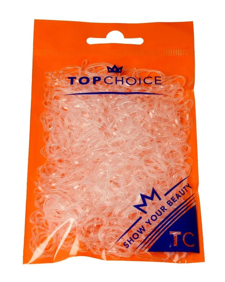 ⁨Top Choice Hair Banding Bands Transparent (22715) 1 Op.-500pcs⁩ at Wasserman.eu