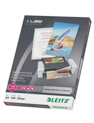 ⁨Leitz iLAM UDT A4 125 micron laminating film⁩ at Wasserman.eu