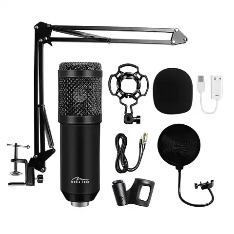 ⁨Microphone with accessories kit STUDIO AND STREAMING MICROPHONE MT397K⁩ at Wasserman.eu