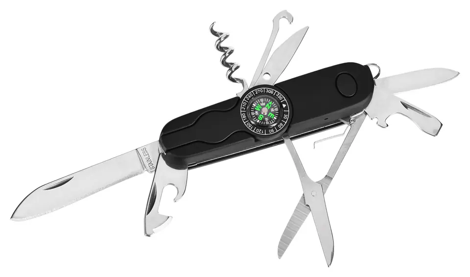 ⁨Pocket knife AZYMUT Izeron - 13 tools + belt pouch (HK20017-8BL)⁩ at Wasserman.eu