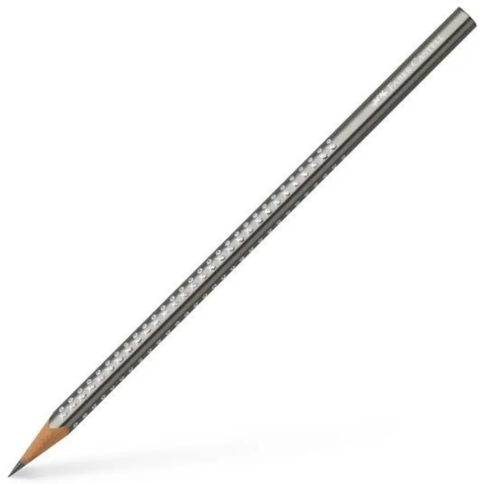 ⁨Ołówek JUMBO SPARKLE fioletowy metallic 111663 Faber-Castell⁩ w sklepie Wasserman.eu