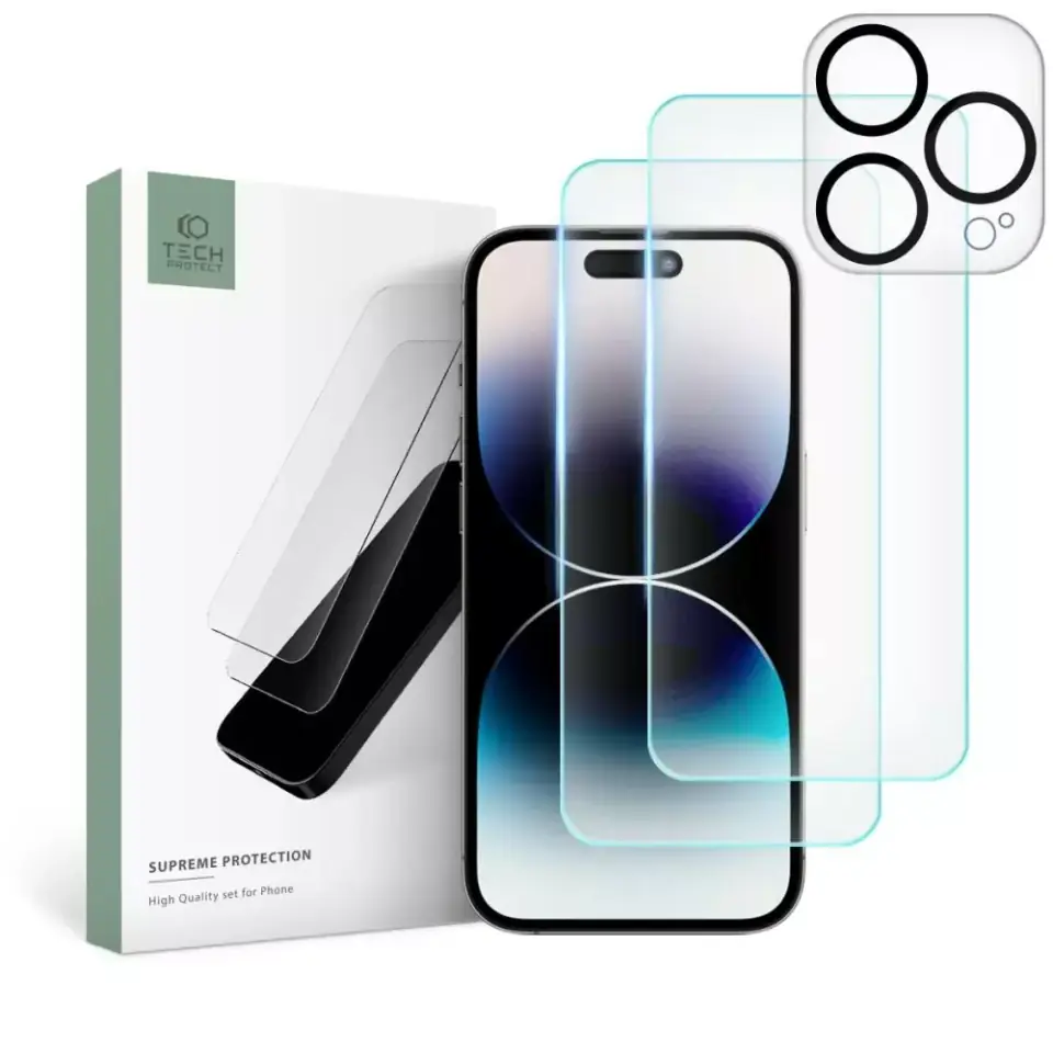 ⁨Szkło hartowane Supreme Set do Apple iPhone 15 Pro Max Clear⁩ w sklepie Wasserman.eu