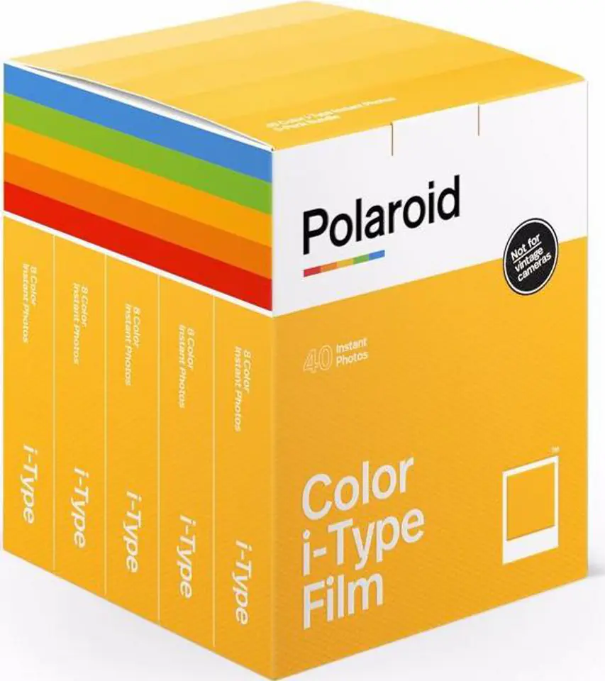 ⁨Polaroid Color Film I-Type 5-Pack Cartridges.⁩ at Wasserman.eu