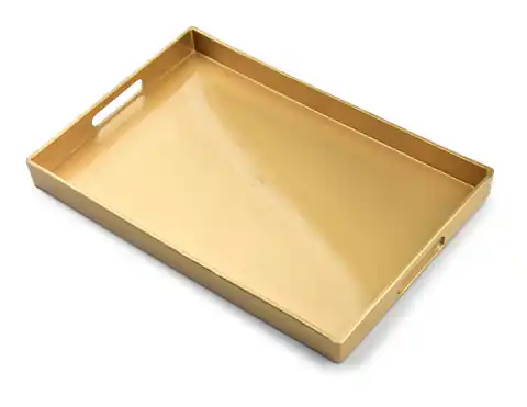 ⁨BLANCHE GOLD Taca dekoracyjna 40x26xh3,5cm⁩ w sklepie Wasserman.eu