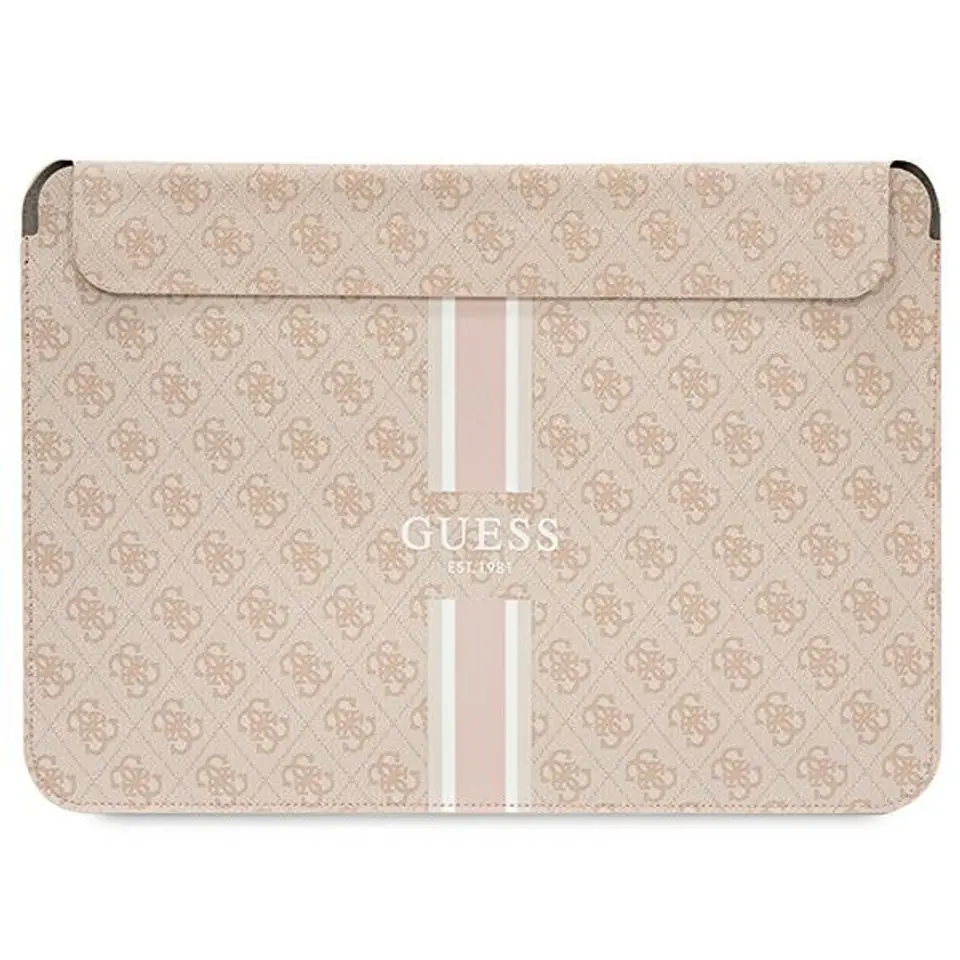 Guess Sleeve GUCS16P4RPSP 16" różowy/ pink 4G Printed Stripes w sklepie Wasserman.eu