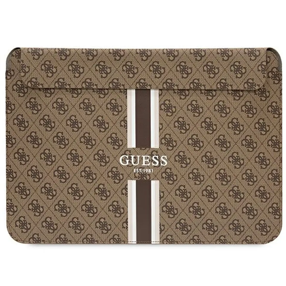 Guess Sleeve GUCS16P4RPSW 16" brązowy/ brown 4G Printed Stripes w sklepie Wasserman.eu