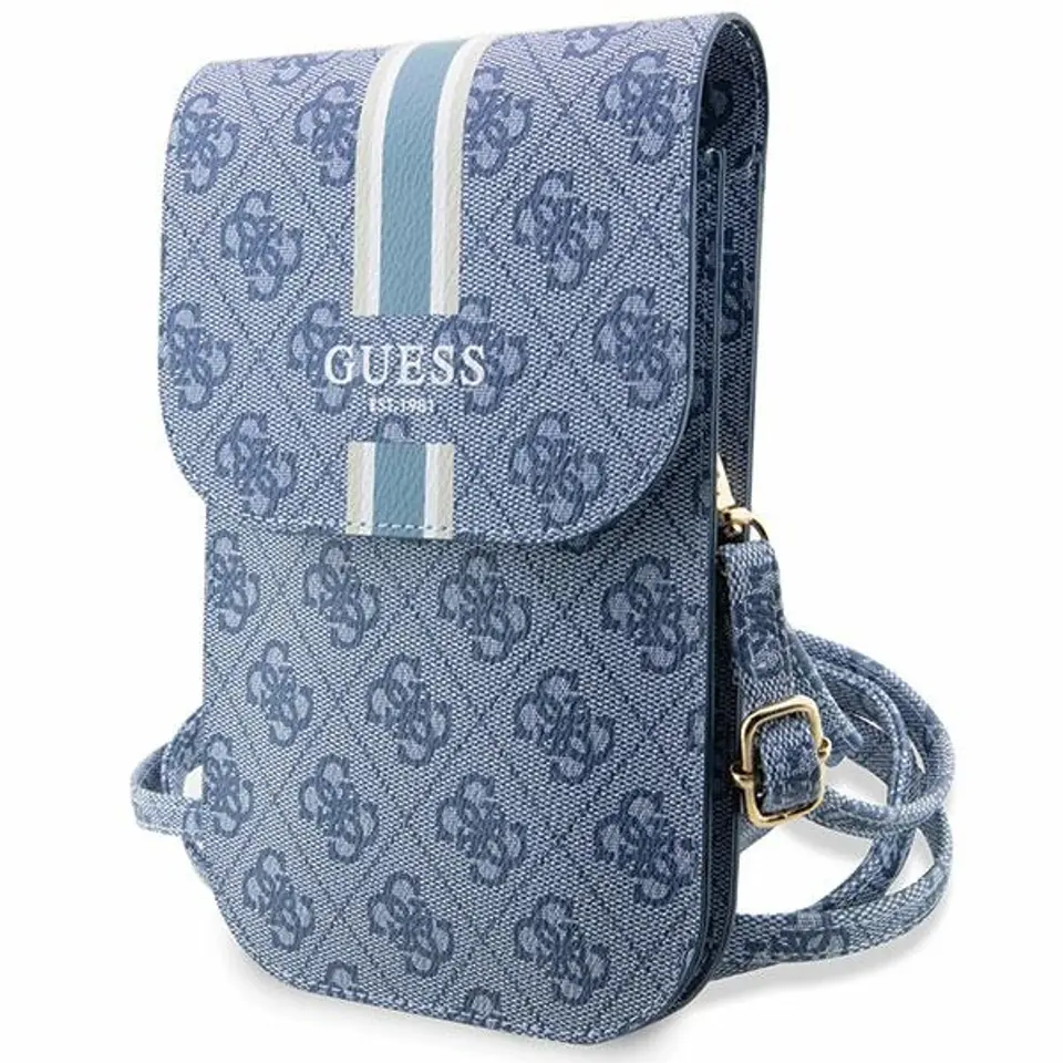 ⁨Guess Torebka GUWBP4RPSB niebieski/blue 4G Stripes⁩ w sklepie Wasserman.eu