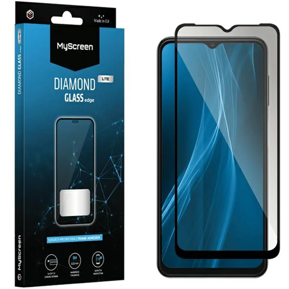 ⁨MS Diamond Glass Edge Lite FG Xiaomi Redmi 10A czarny/black Full Glue⁩ w sklepie Wasserman.eu
