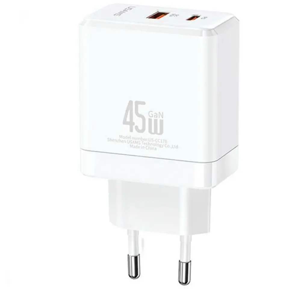⁨Charging USB-C+USB-A 45W GaN PD 3.0 Fast Whi⁩ at Wasserman.eu