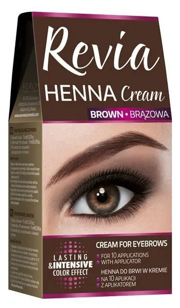 ⁨Verona Revia Henna for eyebrows in cream - Brown⁩ at Wasserman.eu