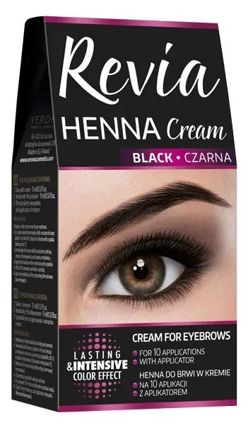 ⁨Verona Revia Henna for eyebrows in cream - Black⁩ at Wasserman.eu