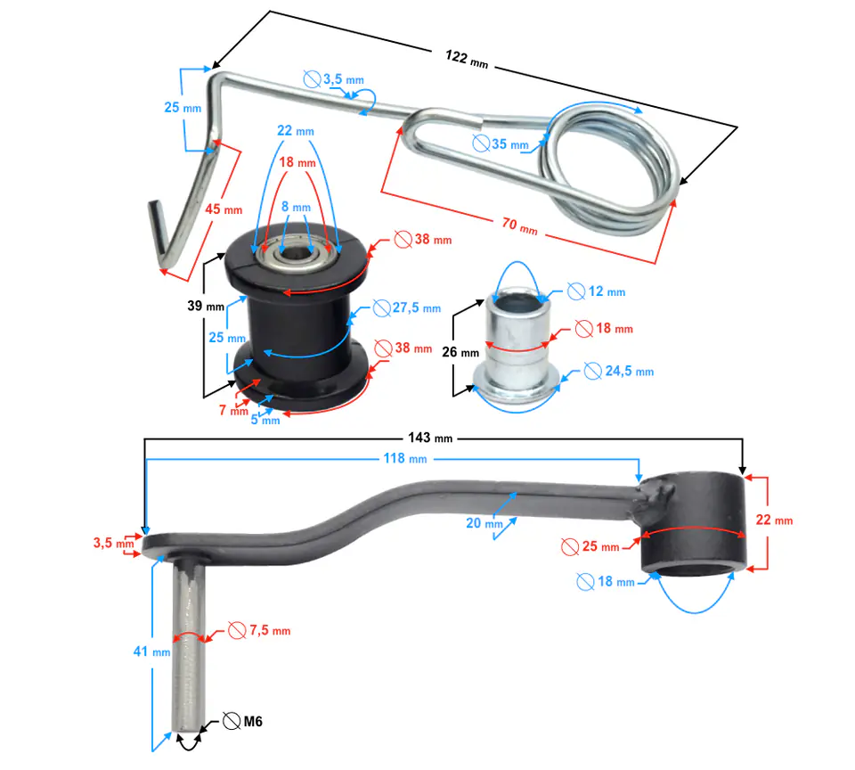 ⁨Napinacz łańcucha do ATV 250 STXE⁩ w sklepie Wasserman.eu