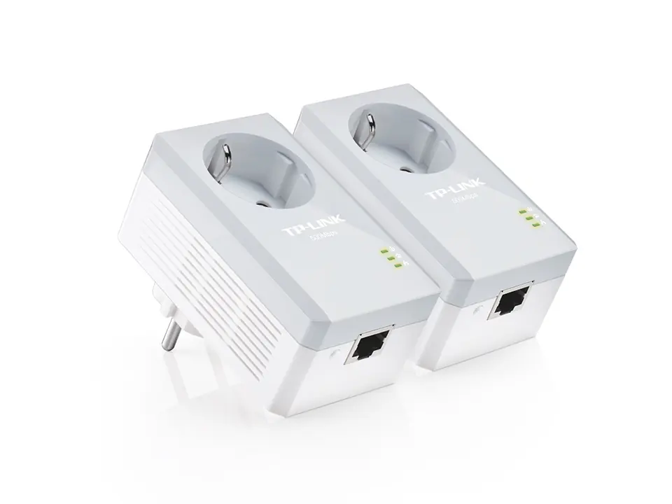 ⁨TP-LINK TL-PA4010P AV500 POWERLINE ADAPTER AC PASSTHROUGH STARTERKIT (TWIN PACK)⁩ w sklepie Wasserman.eu