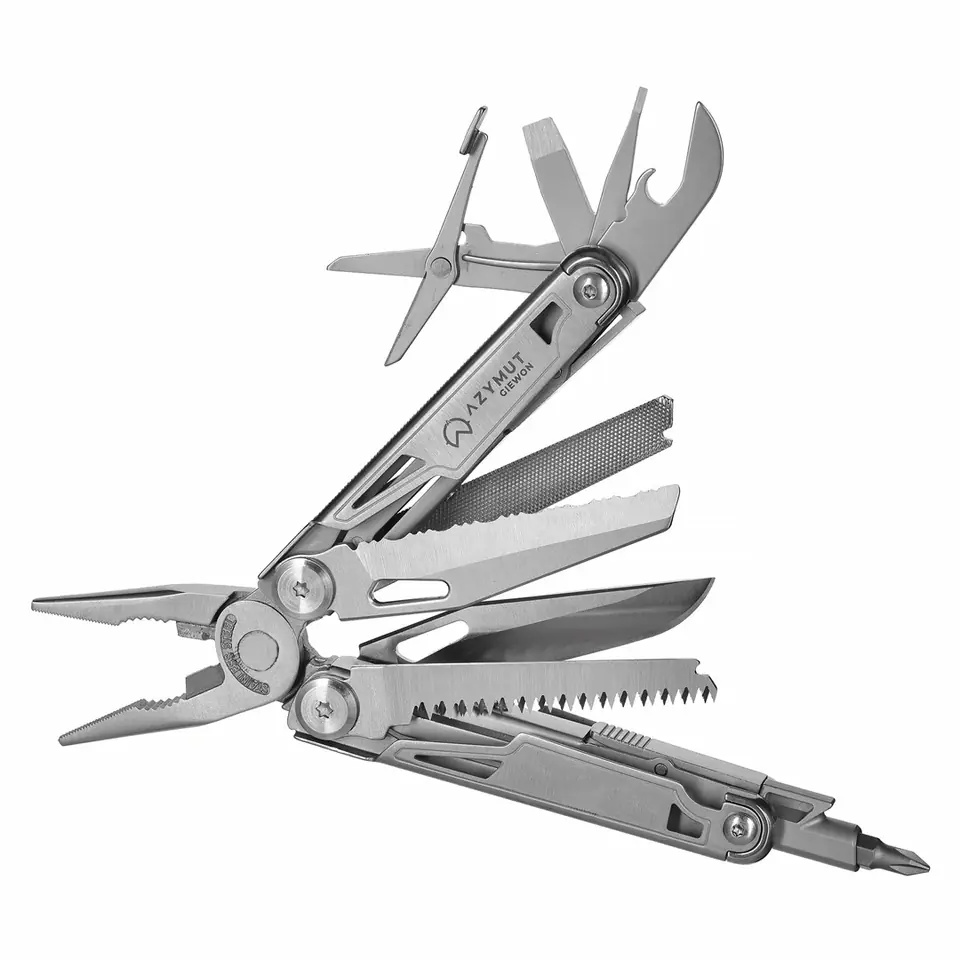 ⁨Multitool AZYMUT Giewon - 14 narzędzi + kabura do pasa (H2038)⁩ w sklepie Wasserman.eu