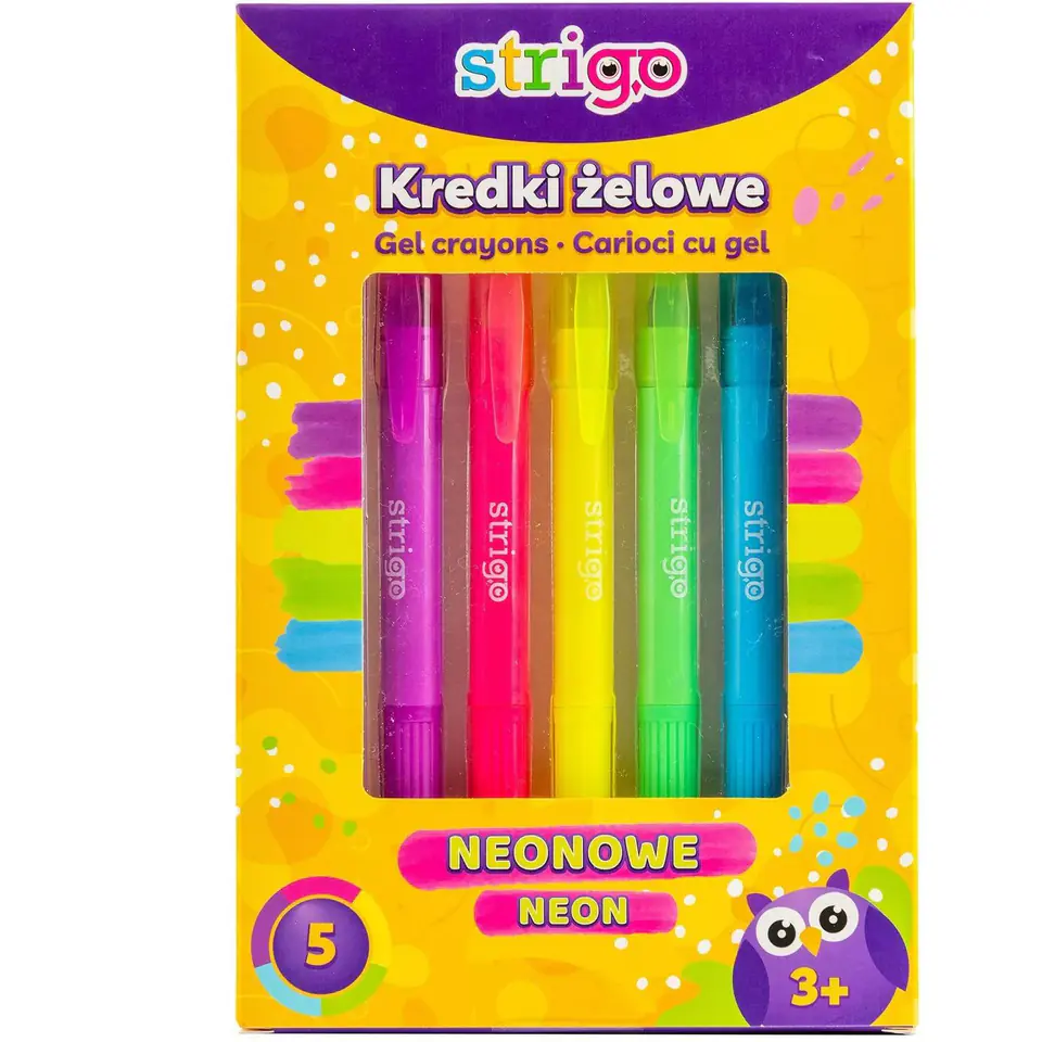 ⁨Kredki żelowe neonowe STRIGO SSC119⁩ w sklepie Wasserman.eu