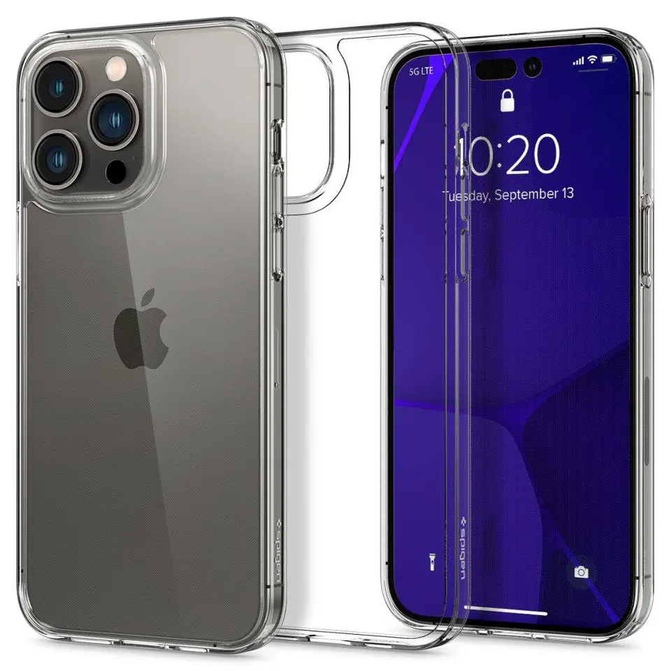 ⁨Etui APPLE IPHONE 15 PRO Spigen Airskin Hybrid Crystal transparentne⁩ w sklepie Wasserman.eu