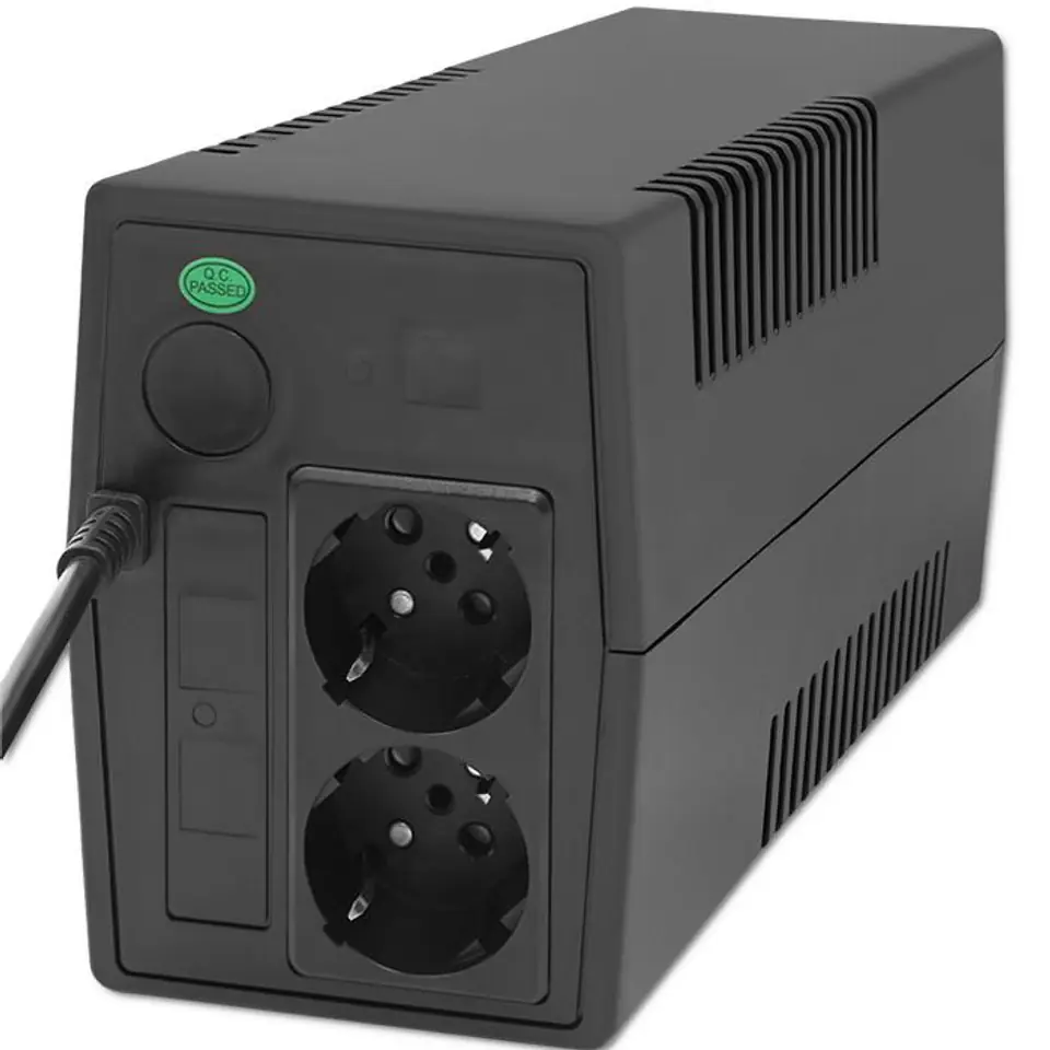 ⁨Qoltec 53774 Uninterruptible power supply Line Interactive | Monolith | 1000VA | 600W⁩ at Wasserman.eu