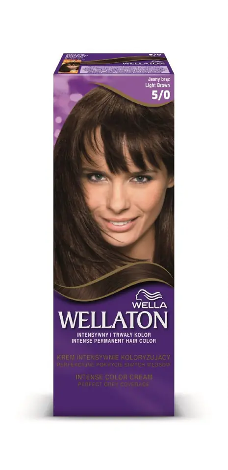 ⁨Wella Wellaton Intensive Coloring Cream No. 5/0 Light Brown 1op.⁩ at Wasserman.eu