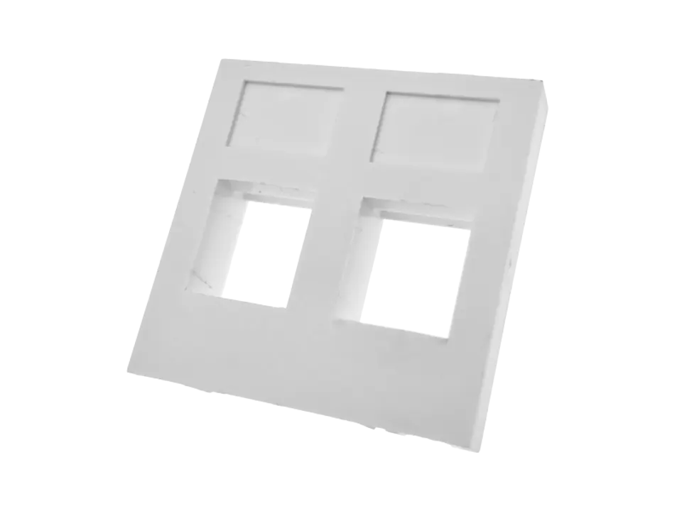 Adapter 45x45 2xRJ45 (płaski) ALANTEC w sklepie Wasserman.eu