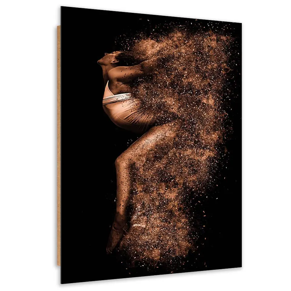 ⁨Obraz Deco Panel, Piękna kobieta w złotym pyle (Rozmiar 40x60)⁩ w sklepie Wasserman.eu