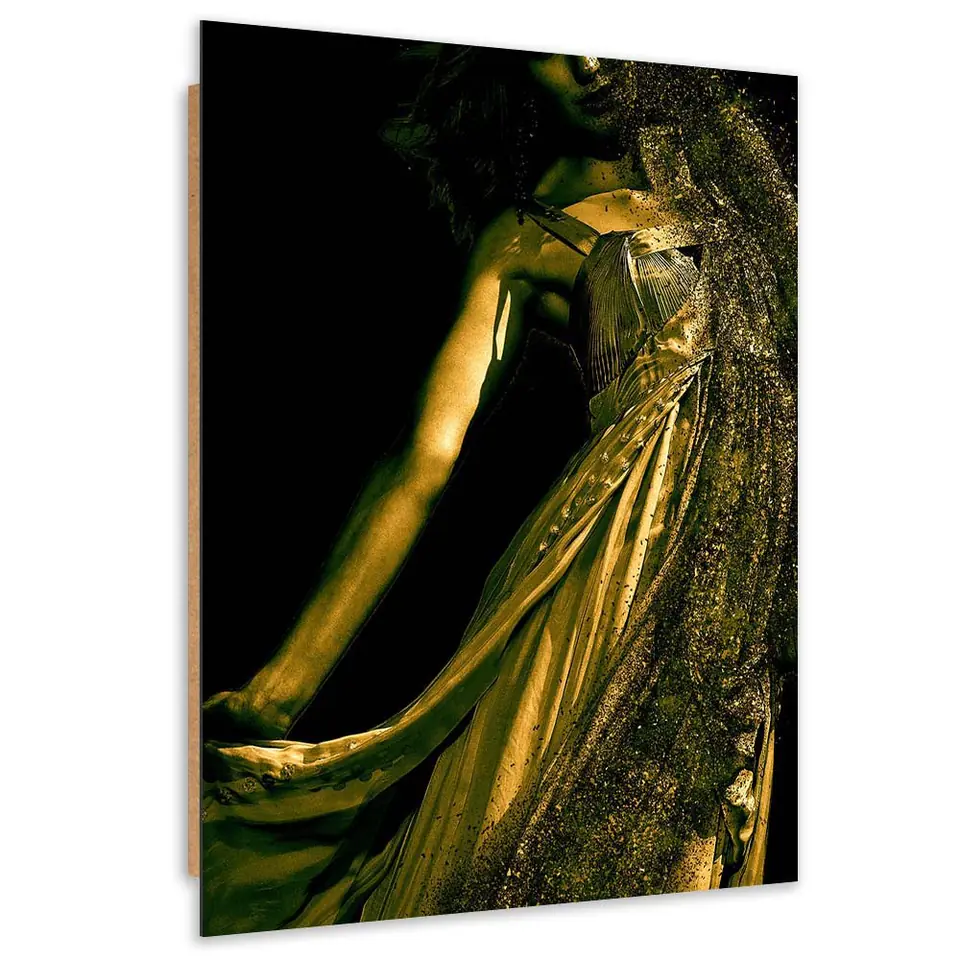 ⁨Obraz Deco Panel, Kobieta w złotym pyle (Rozmiar 40x60)⁩ w sklepie Wasserman.eu