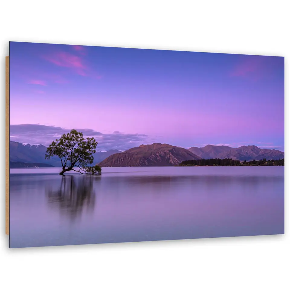 ⁨Obraz Deco Panel, Drzewo na jeziorze (Rozmiar 100x70)⁩ w sklepie Wasserman.eu