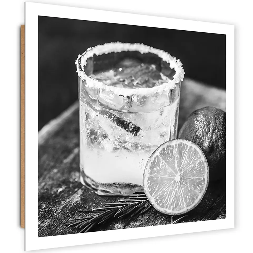 ⁨Obraz Deco Panel, Drink z cytryną (Rozmiar 30x30)⁩ w sklepie Wasserman.eu