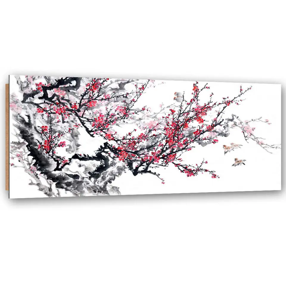 ⁨Obraz Deco Panel, Japońskie kwiaty wiśni (Rozmiar 120x40)⁩ w sklepie Wasserman.eu