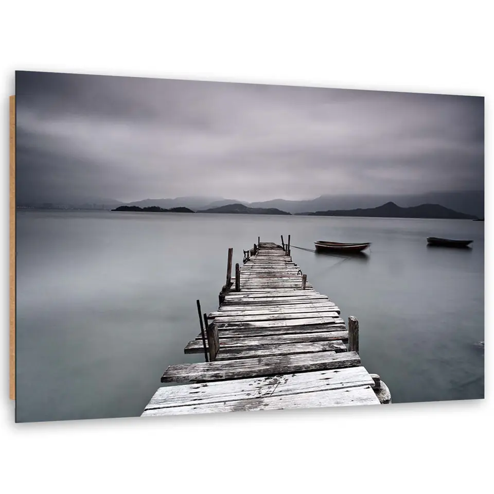 ⁨Obraz Deco Panel, Zimowe jezioro (Rozmiar 100x70)⁩ w sklepie Wasserman.eu