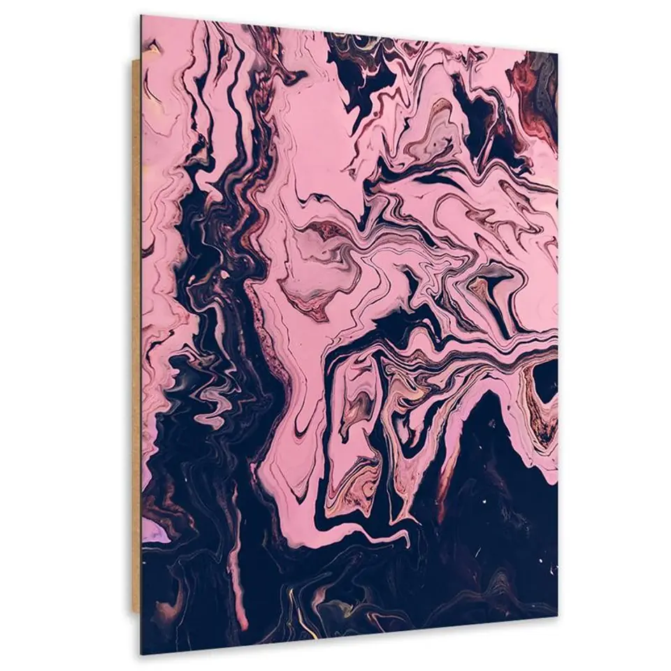 ⁨Obraz Deco Panel, Abstrakcja malowana w różu (Rozmiar 40x60)⁩ w sklepie Wasserman.eu
