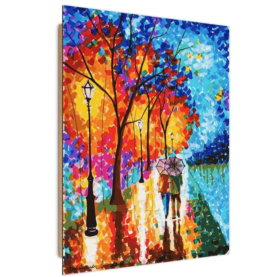⁨Obraz Deco Panel, Jesienne drzewa w parku (Rozmiar 40x60)⁩ w sklepie Wasserman.eu