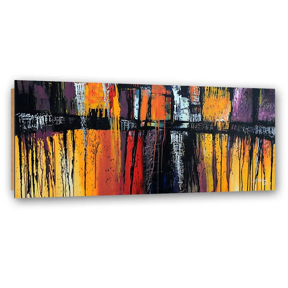 ⁨Obraz Deco Panel, Ognista abstrakcja (Rozmiar 120x40)⁩ w sklepie Wasserman.eu